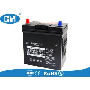 China Black Dry Cell Car Battery , Rechargeable Sealed High Performance Car Battery supplier