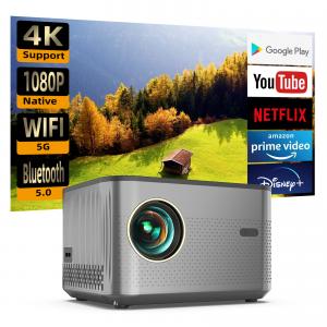 China Full HD 1080P 4K Home Theater Projector Smart Android WIFI 3D Video supplier