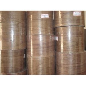 China 0.5mm Walnut Veneer roll with paper backed for furniture Usage supplier