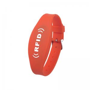 China LOGO Printed RFID Chip Wristband For Events Management Watch Strap Adjustable supplier