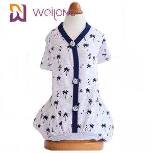 China Spring / Summer Customization Pattern Cardigan Pet Pajama Cotton Jersey Lining supplier
