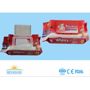 China Spunlace Non Woven Wet Wipes Z / C Fold , Portable Travel Baby Face Wipes wholesale