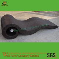 The Best Chaise Lounge Manufacturer in China Supply Mixed Brown Outdoor Sun Lounge WF-0869