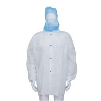 China Non Woven Fabric/SMS/Tyvek Velcro Lab Coat Medical Disposable Work Clothes on sale