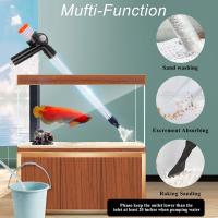 FREESEA Aquarium Sand Gravel Vacuum Cleaner Tools for Fish Tank Water Changer