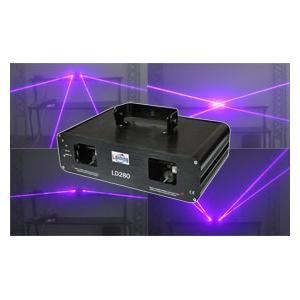 China Auto Double Tunnel VV 400mW 405nm Fat Beam Laser Light LD280 supplier