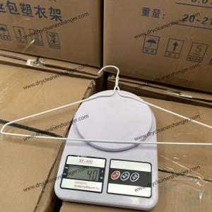 40cm White Color Plastic Coated Wire Hanger PVC CE Certification