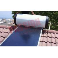 China Flat Plate Solar Thermal Collector Hot Water Heater , Roof Mounted Solar Water Heater on sale