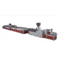 China Professional Wpc Extrusion Line , Wpc Production Line For Wood Plastic Composite Sheet on sale