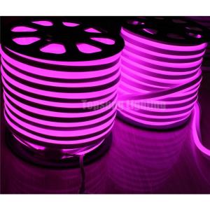 China 14mm high quality purple led neon flex flexible strip light 110v neo neon rope supplier