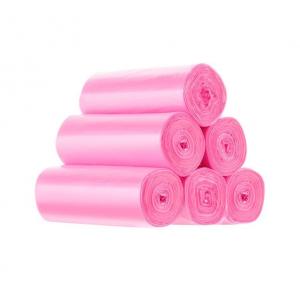 China Industrial Household Products Recyclable Pink Polythene Eco Friendly Roll Garbage Bags supplier