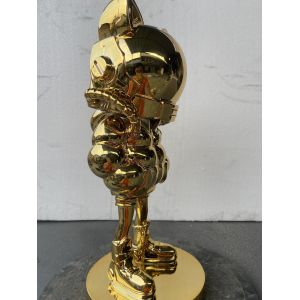 プレキシガラス スペース猫の彫刻の手によって扱われたミラーは電気めっきした