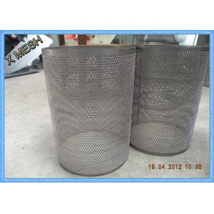 China SS304 Sheet Dye Tube Perforated Metal Mesh Light Weight  Fit Cone Dyeing Machine supplier