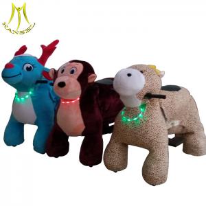 China Hansel electronic plush battery operated ride toy animal walking toy horses wholesale