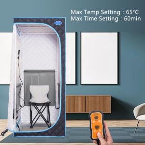 China Portable Infrared Sauna Room Foldable SPA Whole Body Steam Sauna Box Room Tent supplier