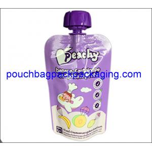 China Juice packing bag with spout, stand up spout pouches plastic for food packaging supplier