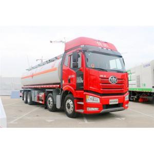 Large Capacity 8x4 FAW Diesel Fuel Storage Tank Truck Euro III Red Color