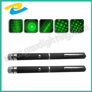 China ручка указателя лазера 5 мв -200 мв зеленая с 5 переменчивыми головами supplier