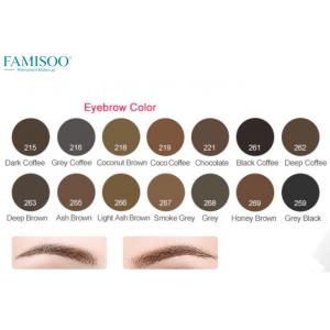 China Pure Organic Permanent Makeup Ink Pigment For Eyebrows 14 Colors Long Lasting supplier