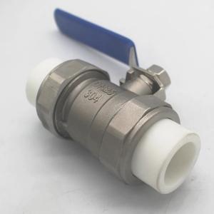 China Stainless Steel Double Union Hot Welding Water Ball Valve for Industrial Applications supplier