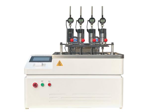 ISO 75-1 ISO 306 HDT VICAT 4フレームの熱塑性材料のための軟化点試験装置