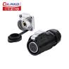 Cnlinko M20 2 Pin Electrical Waterproof Connector 2 Pole Connector for LED ConnectorIndustrial Controller AV System