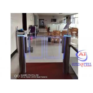 Single Pole Swing Barrier Gate Mechanical Pedestrians Face Reader Security Turnstile Gate