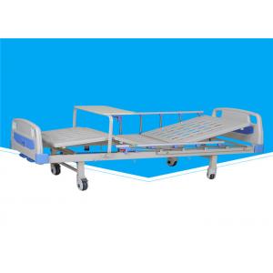 China 2130 * 960 * 500mm Manual Hospital Bed 0 - 75 ° Back Section Lifting Angle supplier