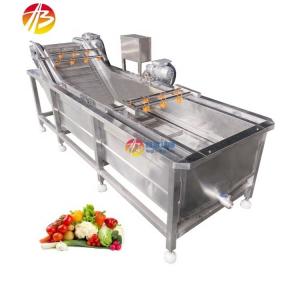 China Water-saving Advantage Fruit and Vegetable Bubble Washer for Large-scale Production supplier