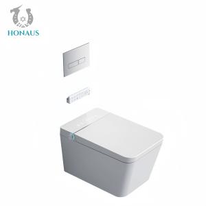 Wall Hung Smart Intelligent Toilet Bowl Nano Glaze Multi Function Luxury Hotel