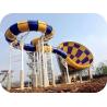 China Fun Adult Giant Tornado Water Slide , Outdoor Spiral Amusement Park Water Slide wholesale