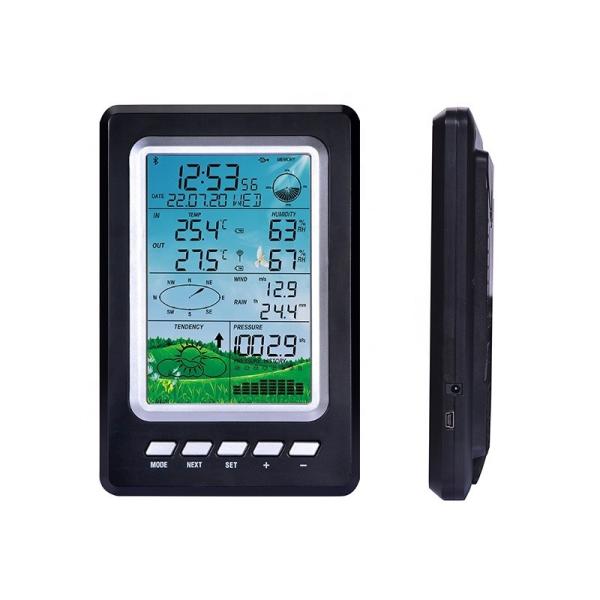 Smart Home Weather Station With Color LCD Display Rainfall Forecast And Wind Direction