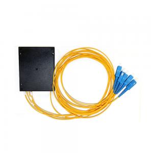 China SC APC Connector Fiber Optic Splitter 1x4 PLC Splitters 1650 nm supplier