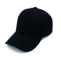 China Screen Printed Black Blank Baseball Caps , 100 Cotton Baseball Caps Trendy Design on sale