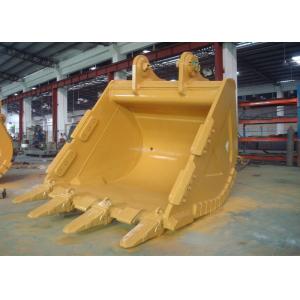 China CAT385 Excavator Rock Bucket 5.2 CBM Reinforced for steel minning supplier