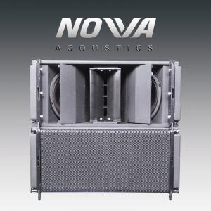 Three Way Dual 10 Inch Compact Line Array Speaker With Neodymium Drivers