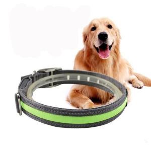 China High Visibility Waterproof LED Dog Collar USB Rechargeable Lightweight supplier