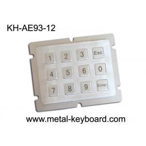 China Vandal Proof Numeric Metal Keypad with 12 Keys in 4 X 3 Matrix for Boarding Kiosk supplier