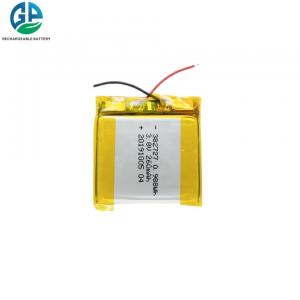 China 382727 3.8v 260mAh Lithium Polymer Battery Pack For GPS Tracking Smart Watch supplier