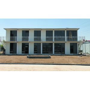 China Movable 2 Bedroom Prefab Homes , Galvanized Steel Expandable Prefab Homes supplier