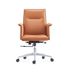 MID Back Leather Executive Desk Chair PU Manager Office Chair