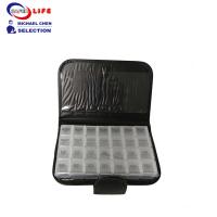 China Wallet Pocket Pill Dispenser Box Case Organizer Container Medicine PU Cover 28 Compartments on sale