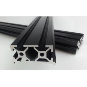 China Black Anodized 6063 / 6065 V Slot Extruded Aluminium Profiles With OEM / ODM Service supplier