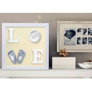 Baby 3D Baby Casting Kit Babies Mold Cast Wooden Photo Frame