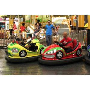 Safe Colorful Kiddie Bumper Cars Artificial Leather Seat Strong Shell
