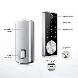China Silver Color Zinc Alloy Electronic Door Locks For Airbnb supplier