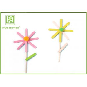 Education DIY Lollipop Sticks , 150 / 200mm Colored Popsicle Sticks Crafts
