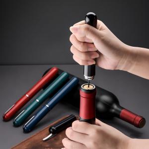 Pocket Air Pump Wine Bottle Opener Built In Foil Cutter Handheld Wine Cork Remover