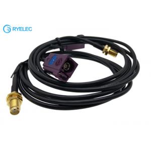China Fakra D Female Jack to SMA Female RG174 Cable Coaxial Pigtail Auto Radio Antenna Cable supplier