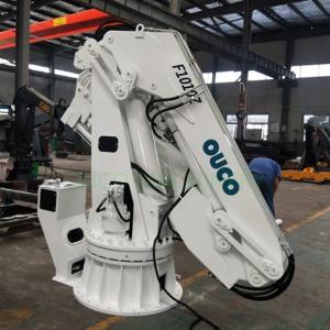 Marine 1T10M C5M Painting Knuckle And Telescopic Boom Pedestal Crane